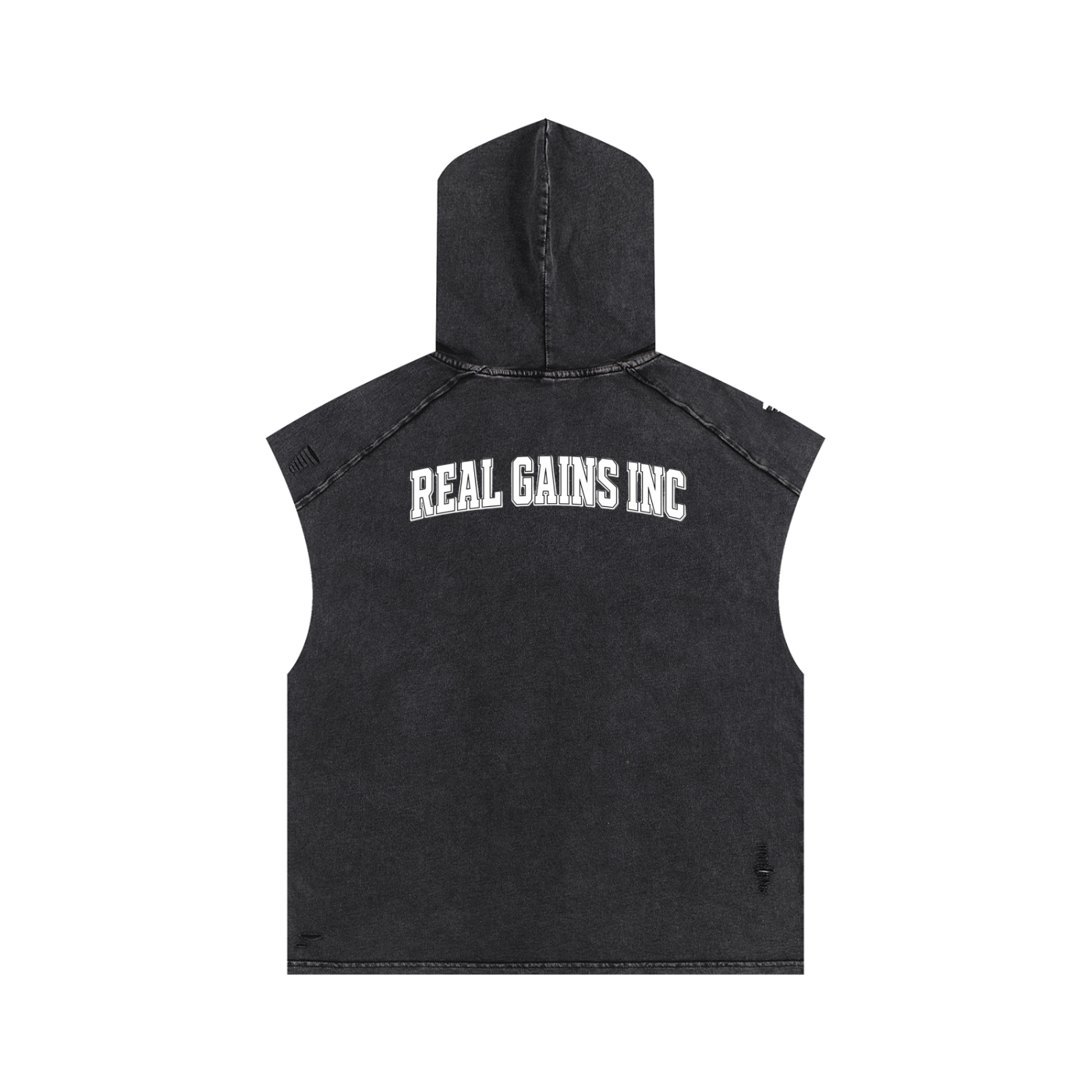 Snow Washed Boxy Hooded Tank Top