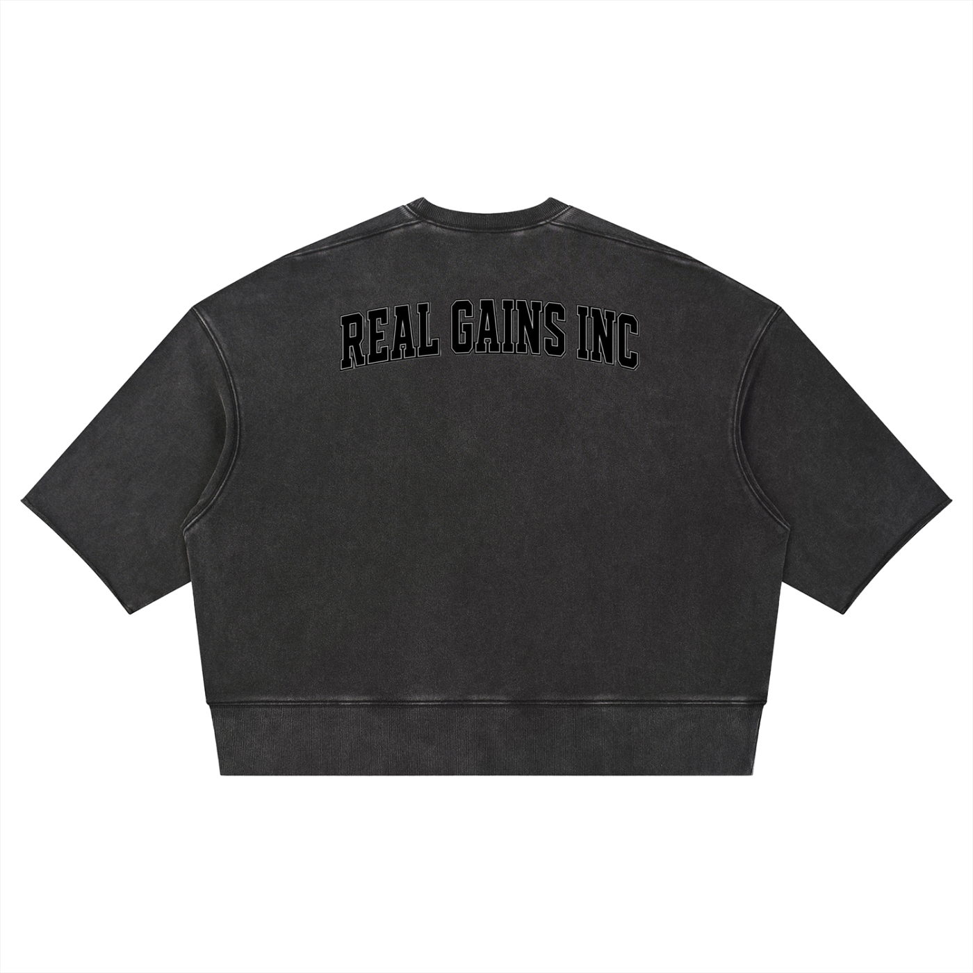 Unisex Mineral Wash Boxy Raw Edge T-Shirt