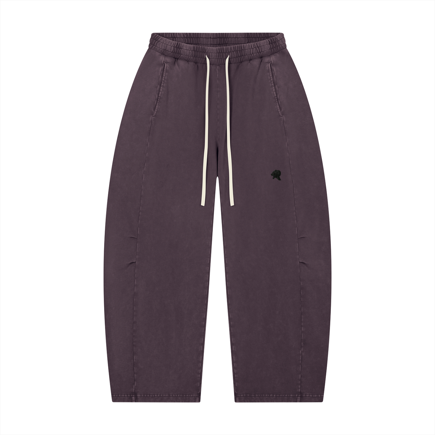 Unisex Mineral Wash Barrel Leg Pants