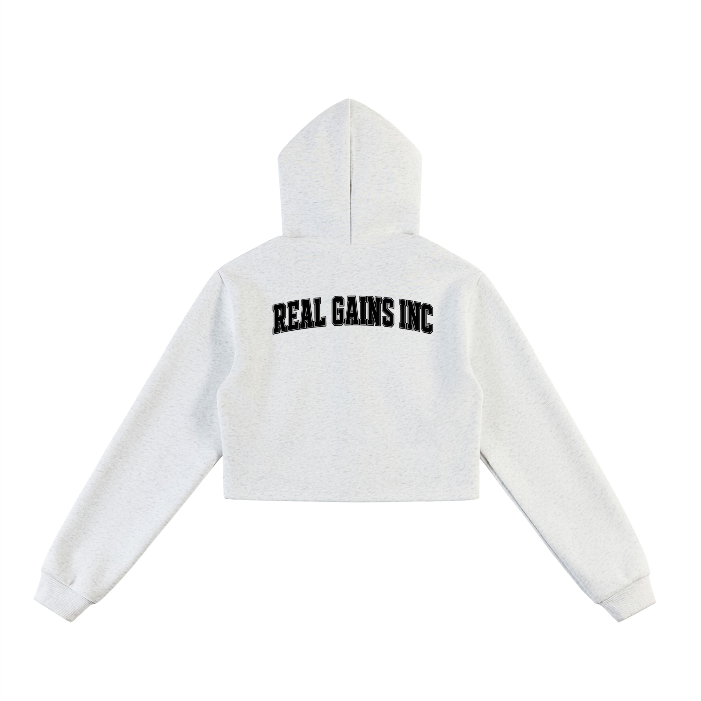 Essential Cropped Zip-Up Hoodie