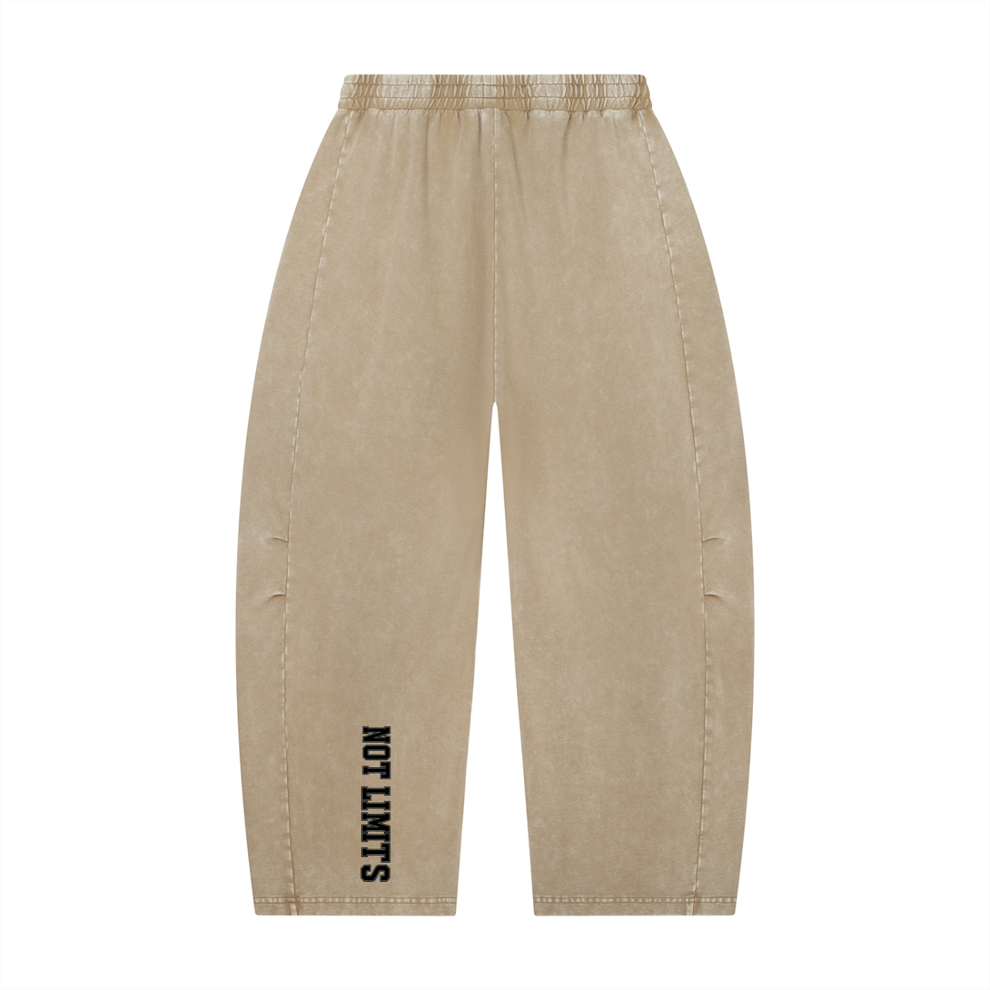 Unisex Mineral Wash Barrel Leg Pants