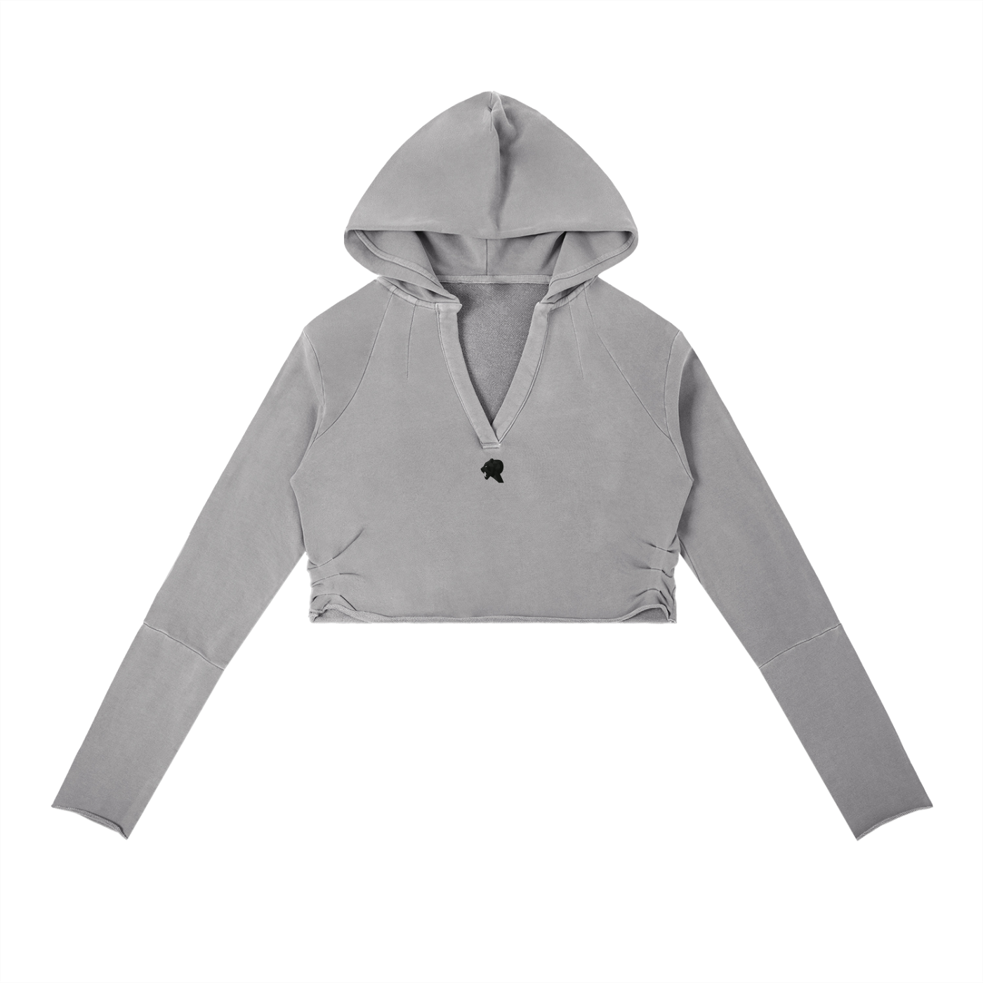 Vintage Washed Raw Edge Hoodie