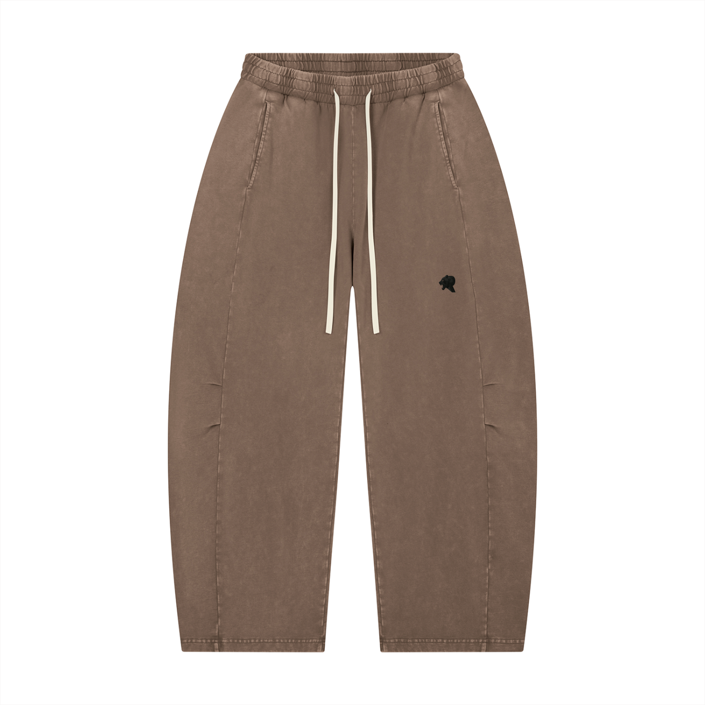 Unisex Mineral Wash Barrel Leg Pants