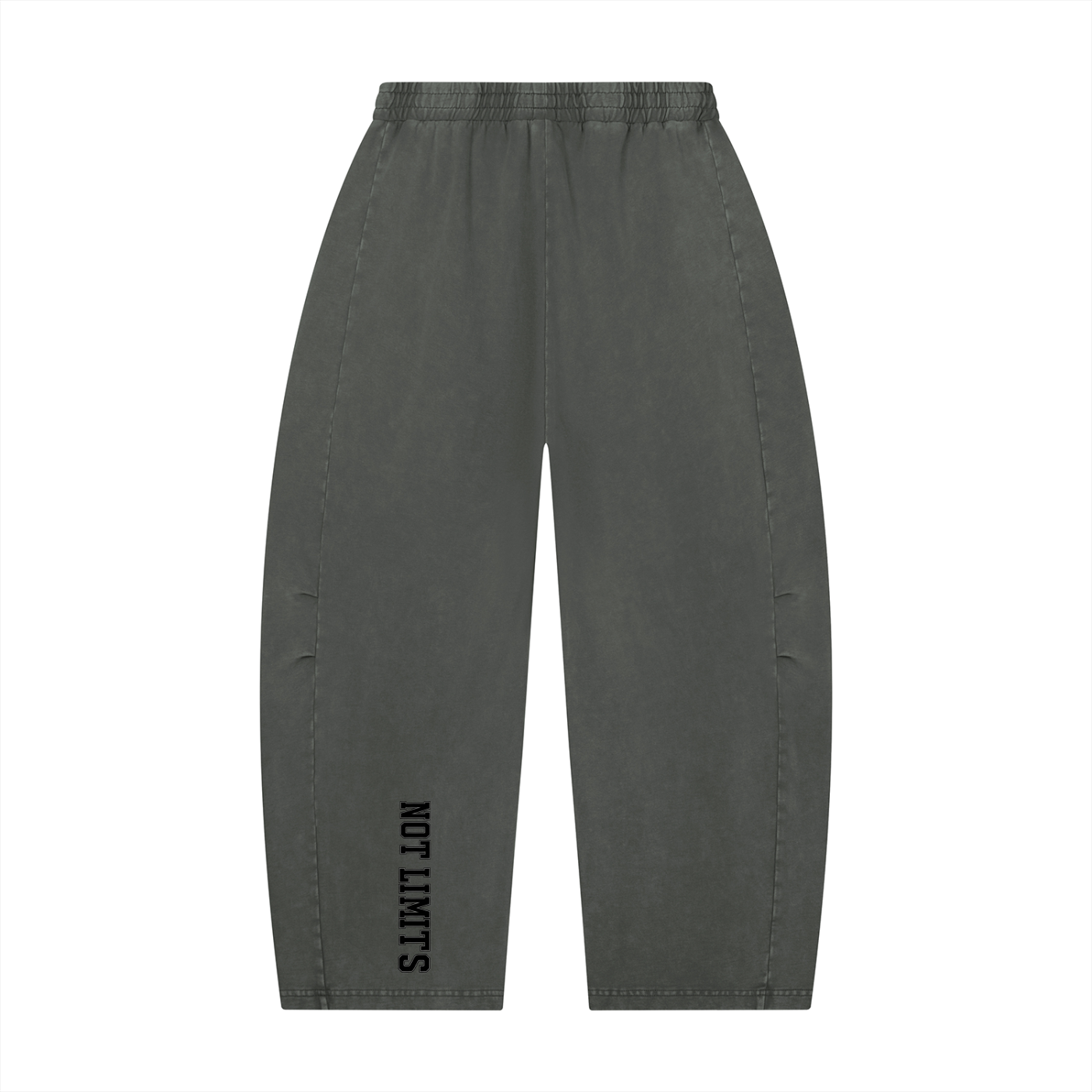 Unisex Mineral Wash Barrel Leg Pants