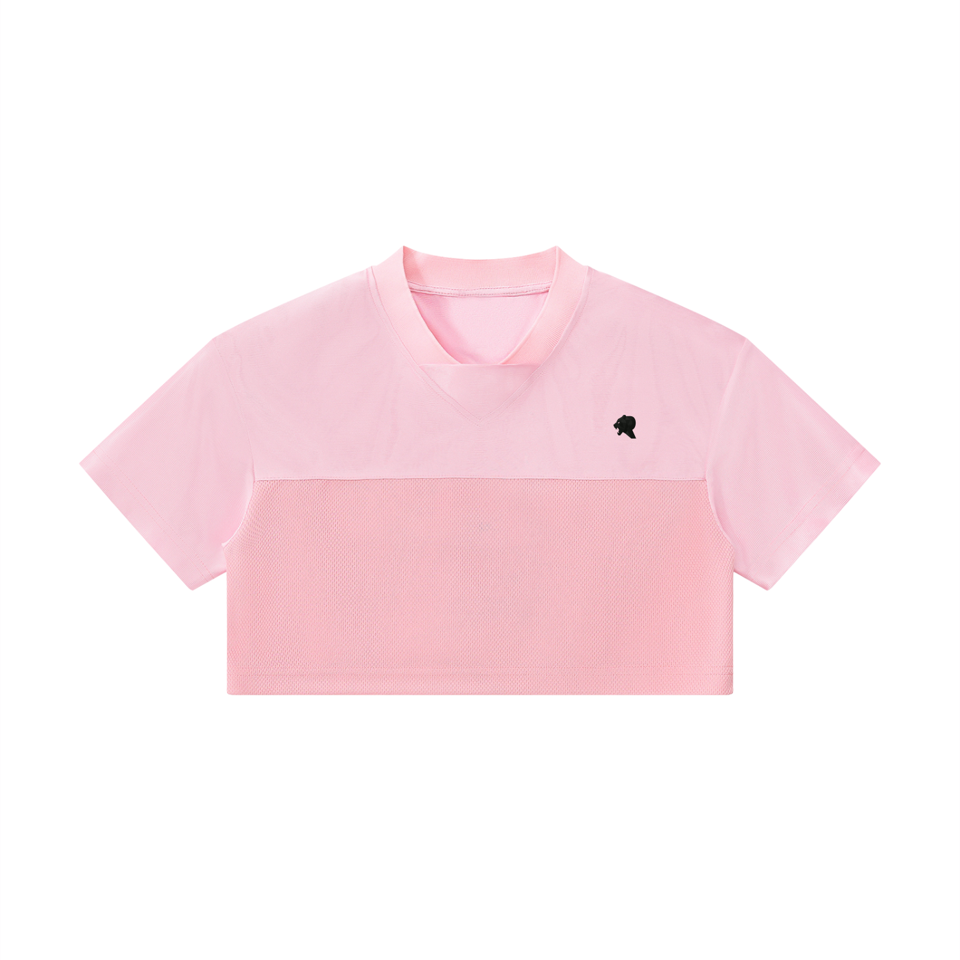 Women’s Cropped Paneled V-Neck Jersey