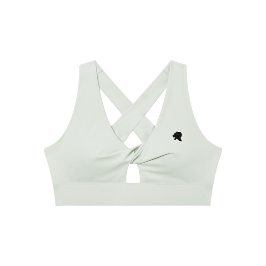 Women's Twist Front V-Neck Sports Bra