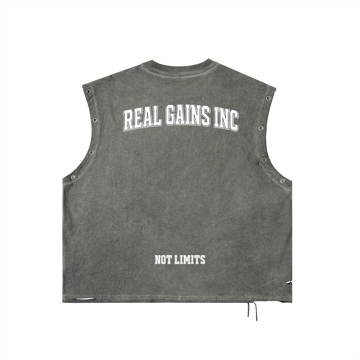 Distressed Grommet Eyelet Tank Top