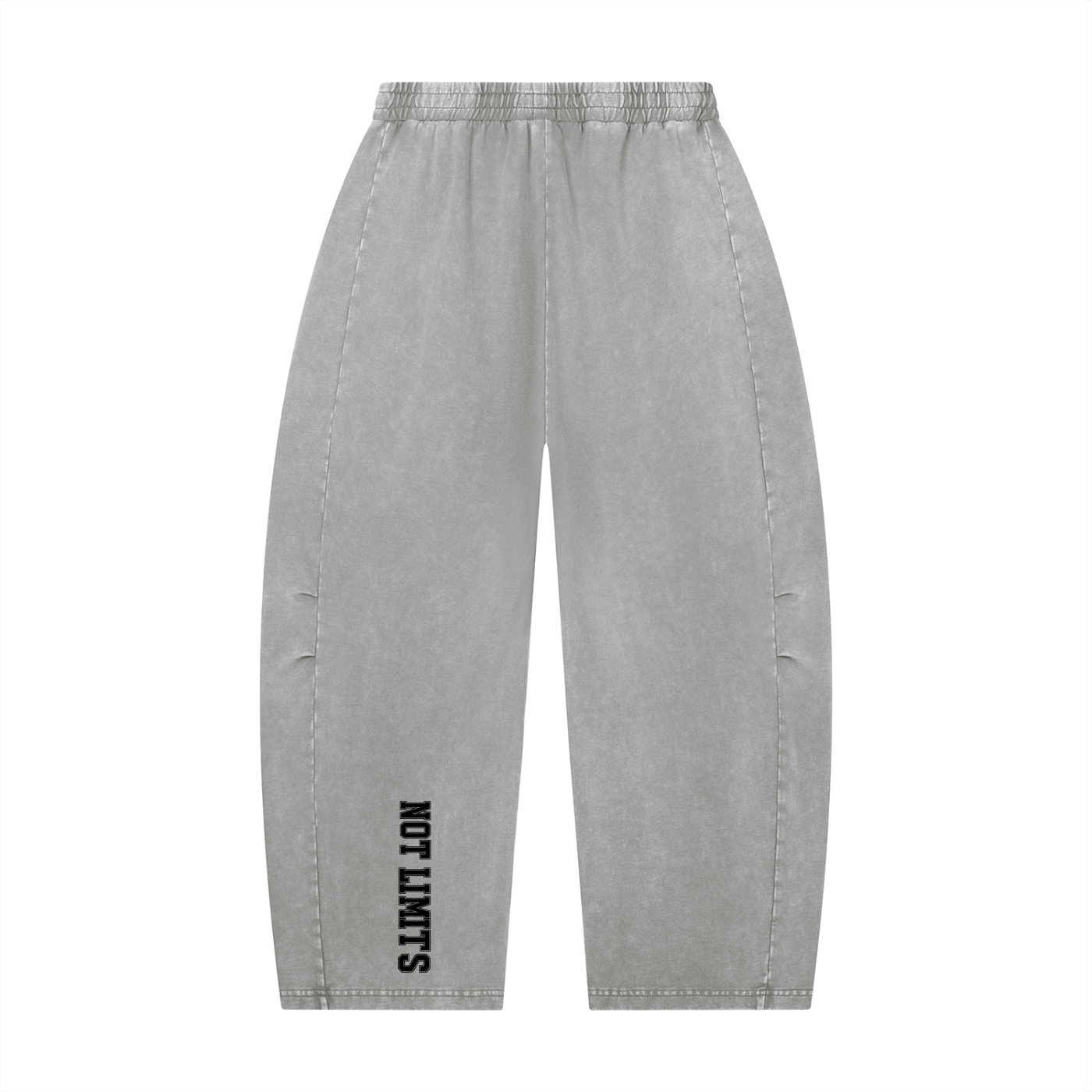 Unisex Mineral Wash Barrel Leg Pants