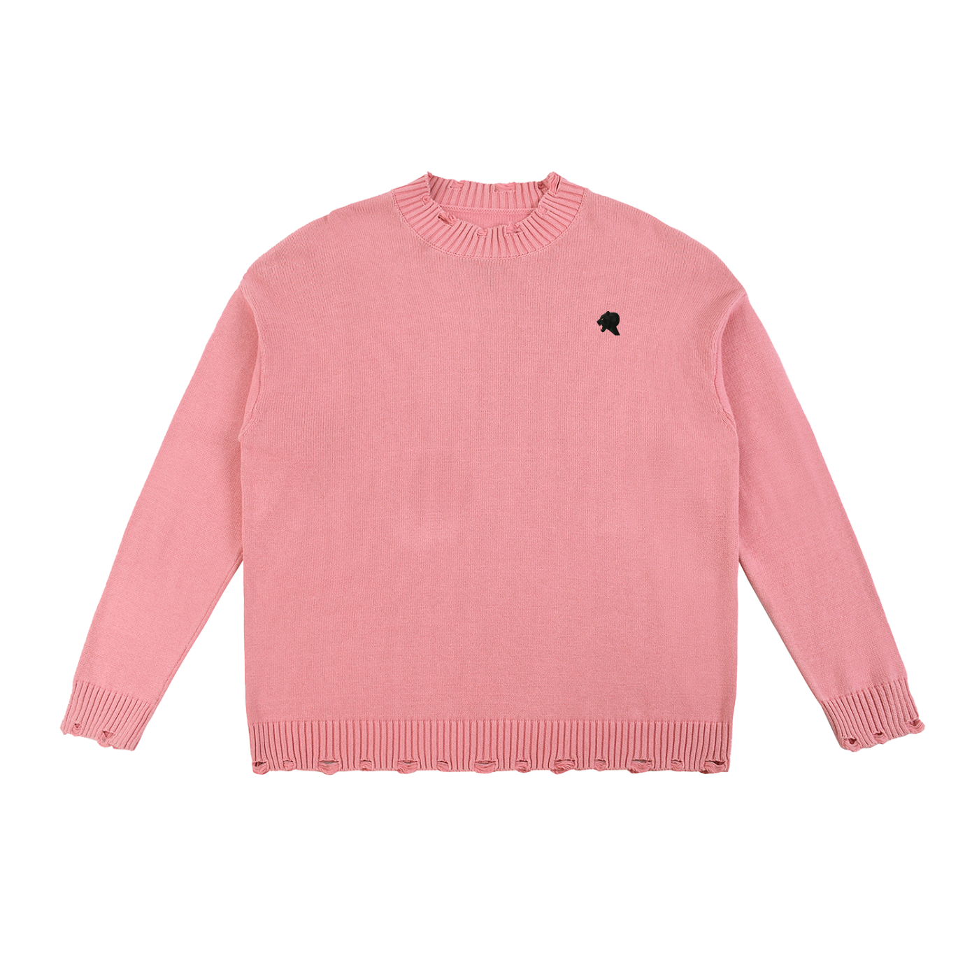 Vintage Washed Hand-Frayed Sweater