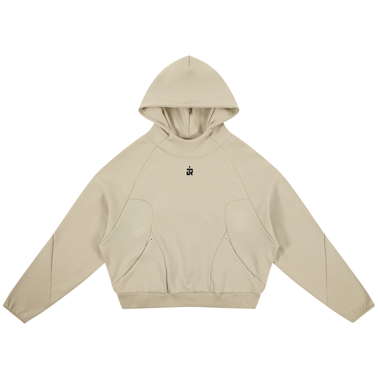 Curved Panel Raglan Hoodie