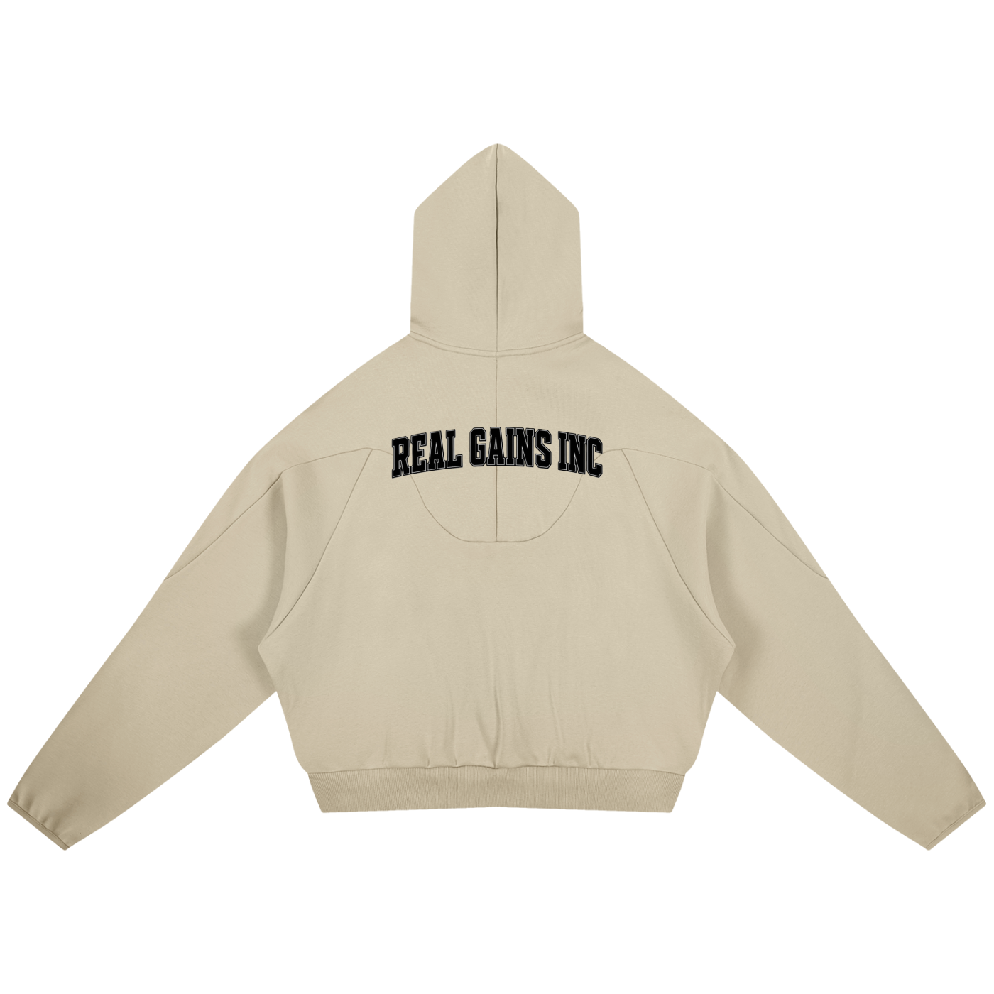 Curved Panel Raglan Hoodie