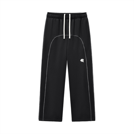 Contrast-Stitched Fleece Sweatpants